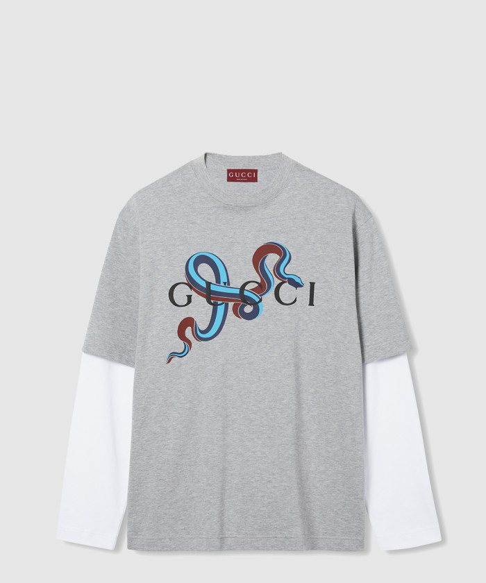 구찌 셀렉션 프린트 코튼 티셔츠 816322