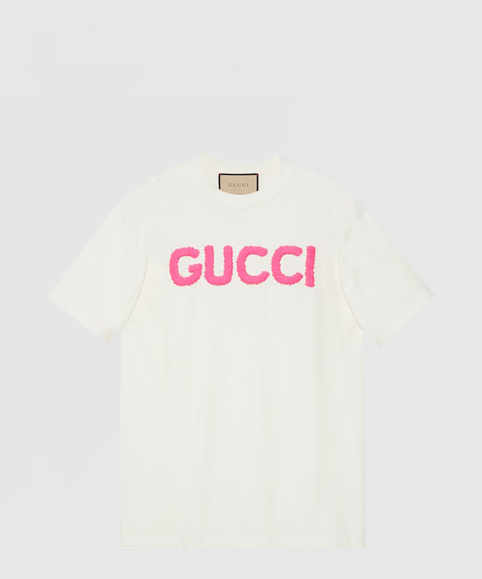 구찌 니트 면 프린트 티셔츠 776596