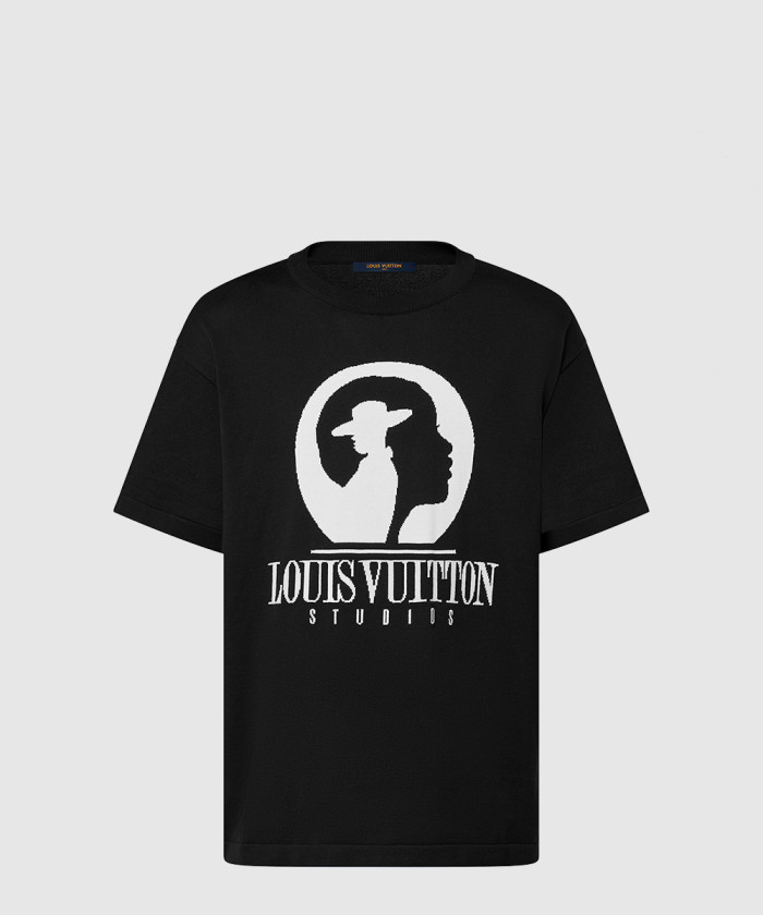 루이비통 쇼트 슬리브드 코튼 인따르시아 크루넥 1ABY15