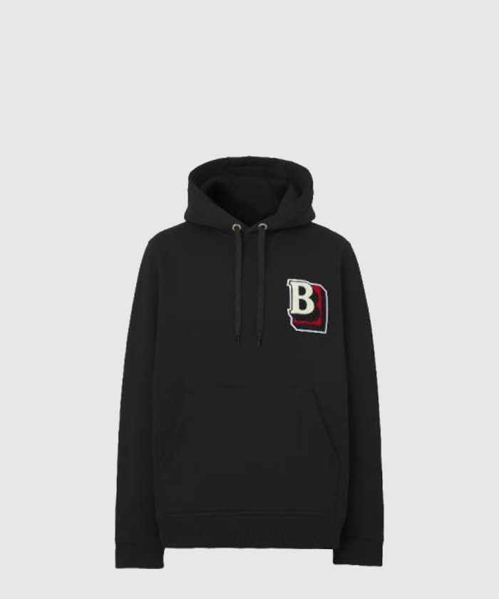 버버리 레터 그래픽 코튼 후드 티셔츠 80483181