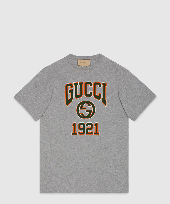 구찌 코튼 저지 프린트 티셔츠 771758