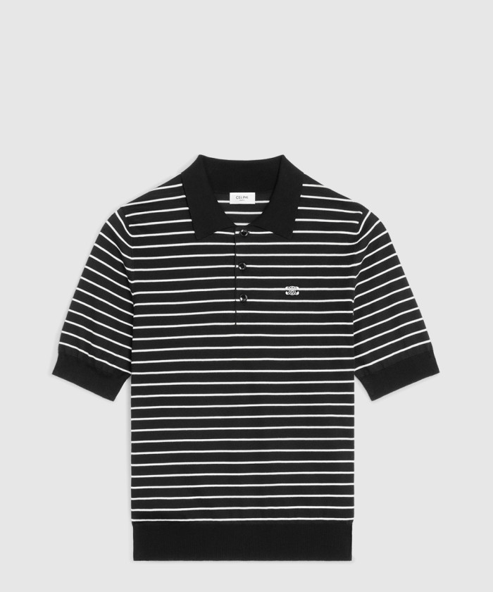 셀린느 트리옹프 폴로 스트라이프 파인 코튼 2ADCT3