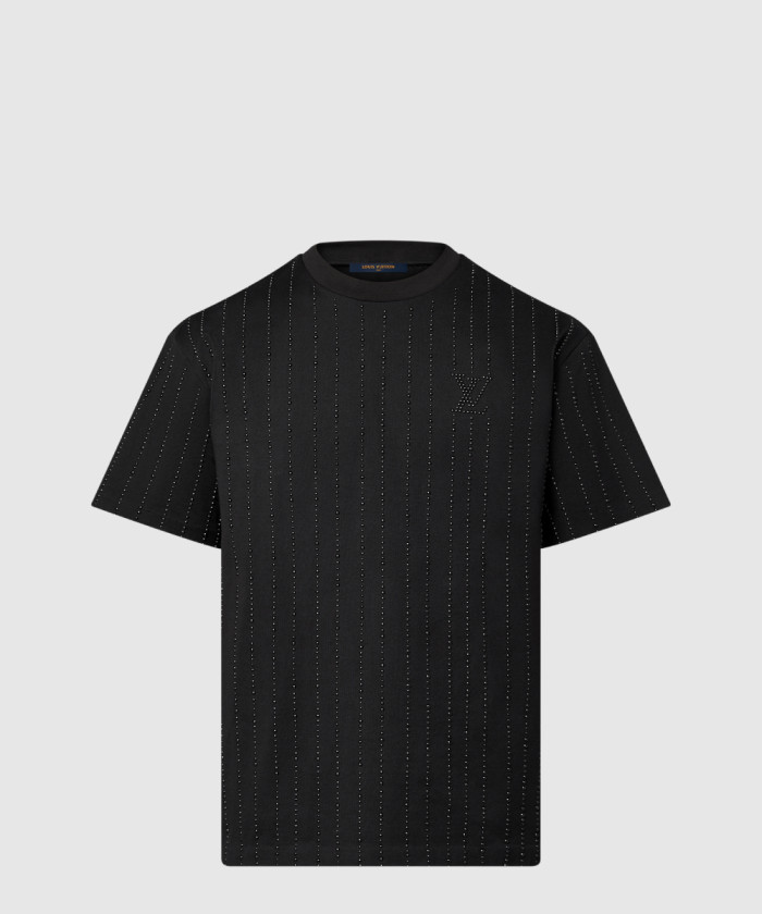 루이비통 크리스털 장식 코튼 티셔츠 1AFYDS