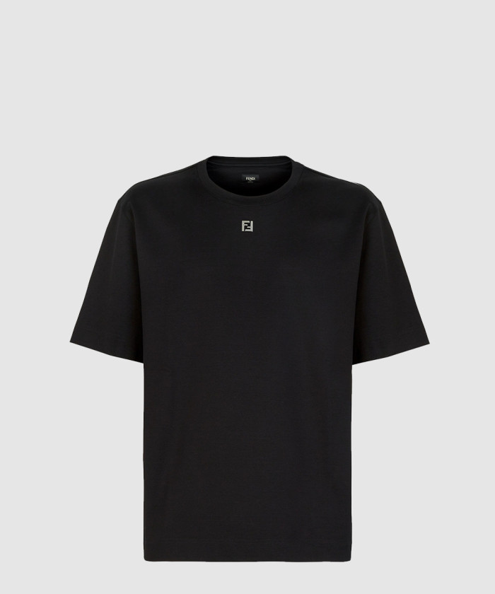 펜디 컬러의 코튼 티셔츠 FY0936