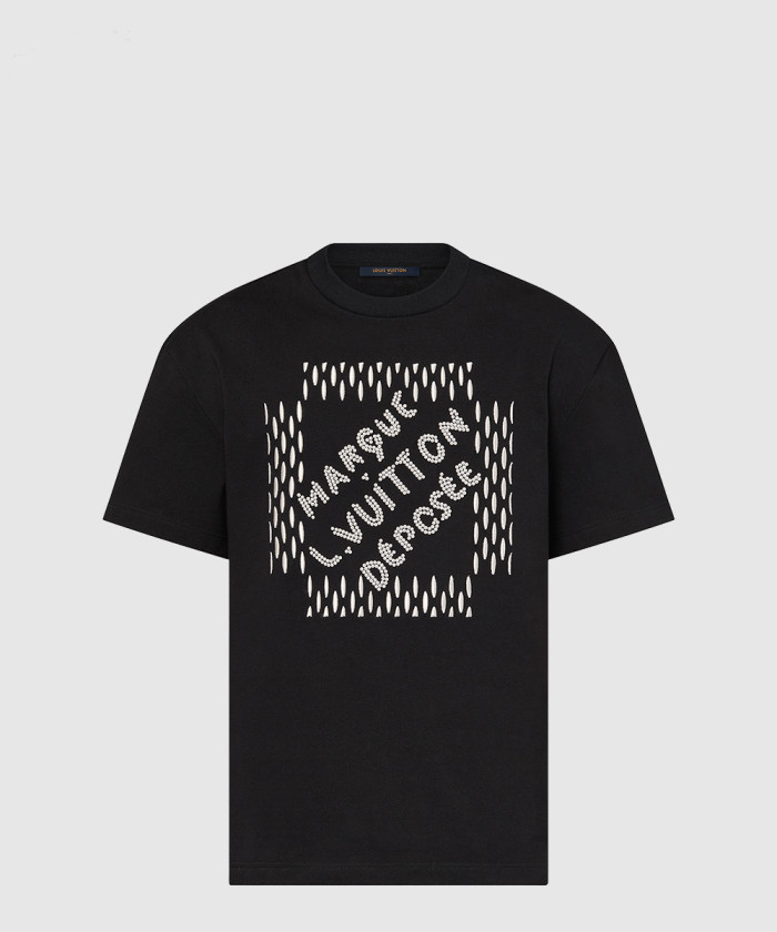 루이비통 엠브로이더드 시그니처 코튼 티셔츠 1AFJFI