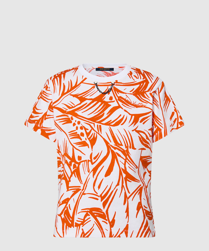 루이비통 팜 프린트 티셔츠 1AFTT5