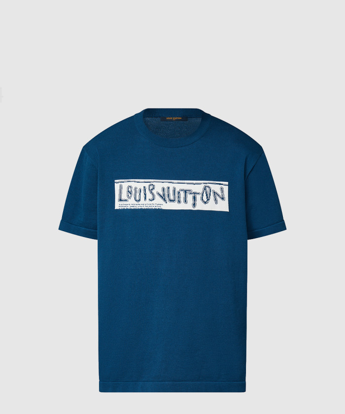 루이비통 쇼트 슬리브드 코튼 크루넥 1AFALC