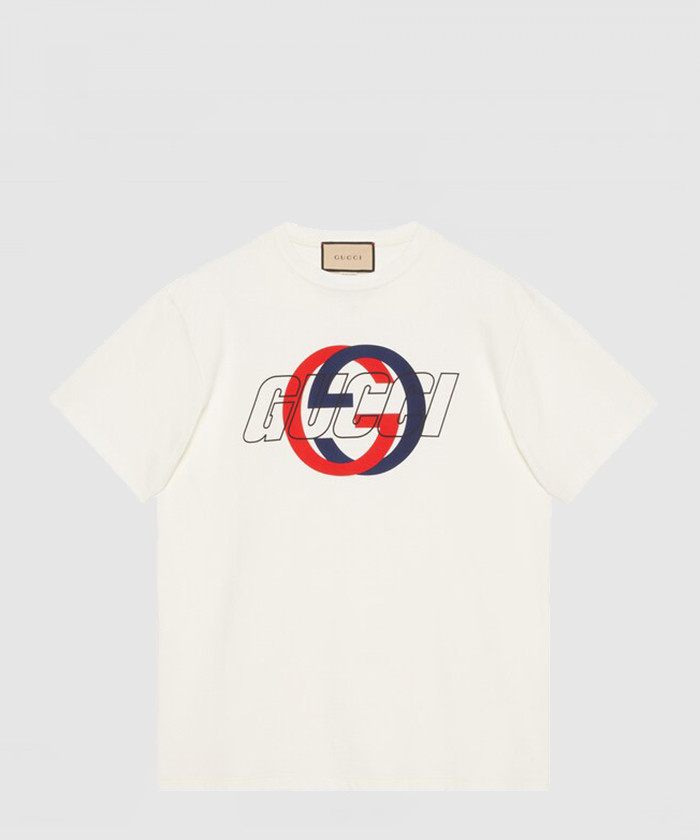 구찌 니트 면 프린트 티셔츠 771758