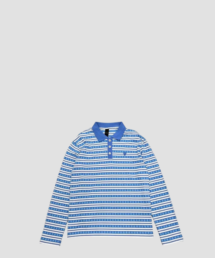 크롬하츠 스트라이프 니트 폴로 셔츠