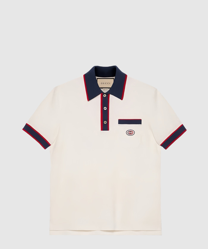 구찌 인터로킹G 코튼 피케 폴로 티셔츠 653380