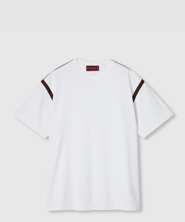 구찌 웹(Web) 코튼 저지 티셔츠 814958