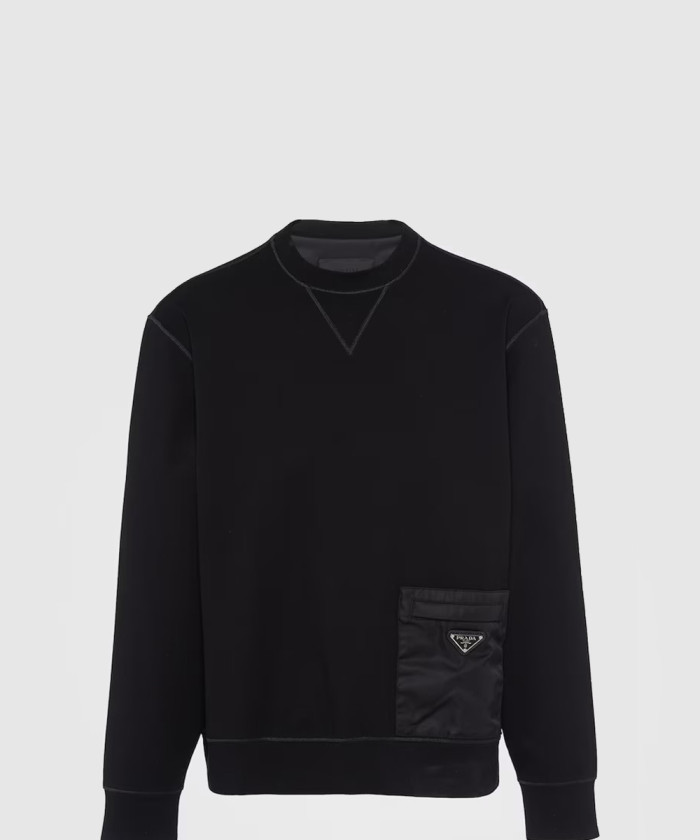 프라다 테크니컬 패브릭 스웨트셔츠 UJL179