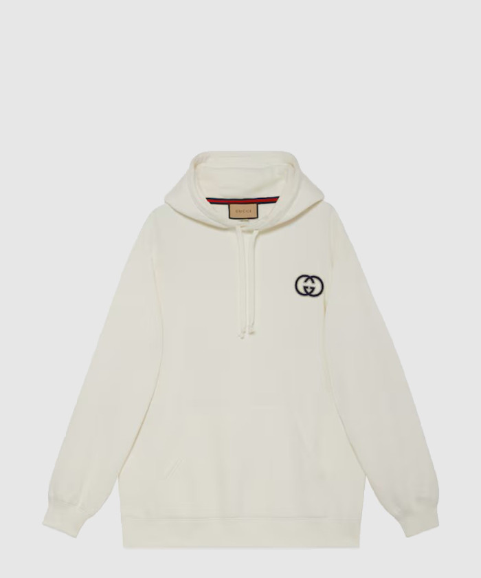 구찌 코튼 저지 후드 스웨트셔츠 753595