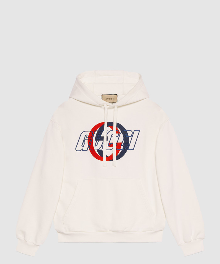 구찌 코튼 저지 후드 스웨트셔츠 770839