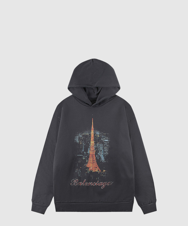 발렌시아가 라지 핏 후디