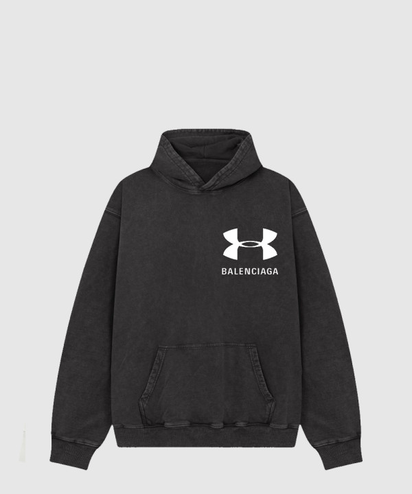 발렌시아가 후드 티셔츠