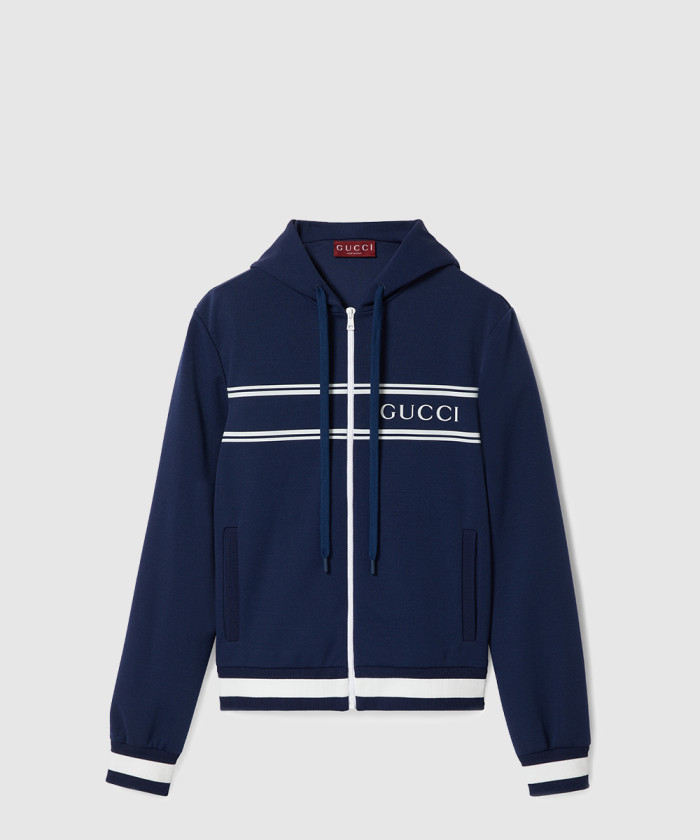 구찌 테크니컬 저지 후드 스웨트셔츠 787939