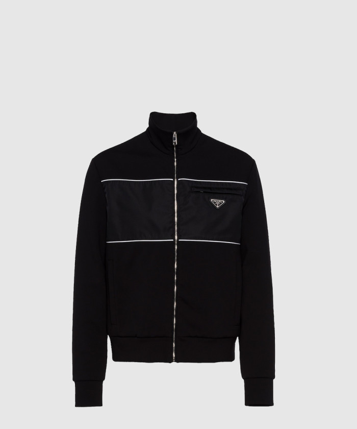 프라다 디테일의 리나일론 스웨트셔츠 UJL57A