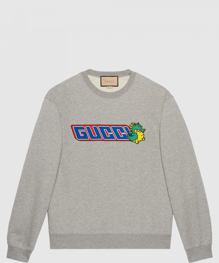 구찌 자수 코튼 저지 스웨트셔츠 770916