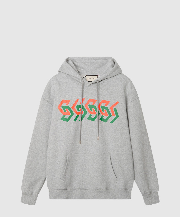 구찌 체인 로고 프린팅 후드 715911