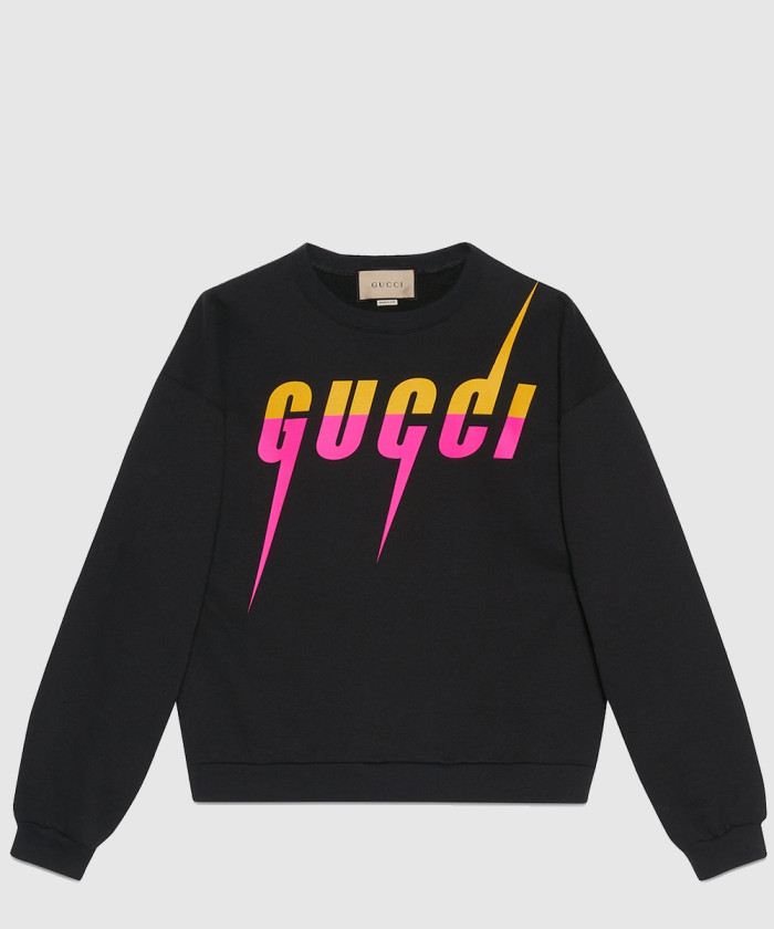 구찌 코튼 저지 프린트 스웨트셔츠 715919