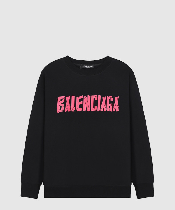 발렌시아가 로고 프린트 면 톱