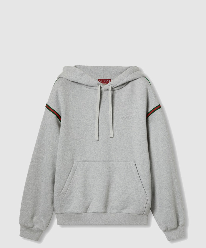 구찌 코튼 저지 후드 스웨트셔츠 768444