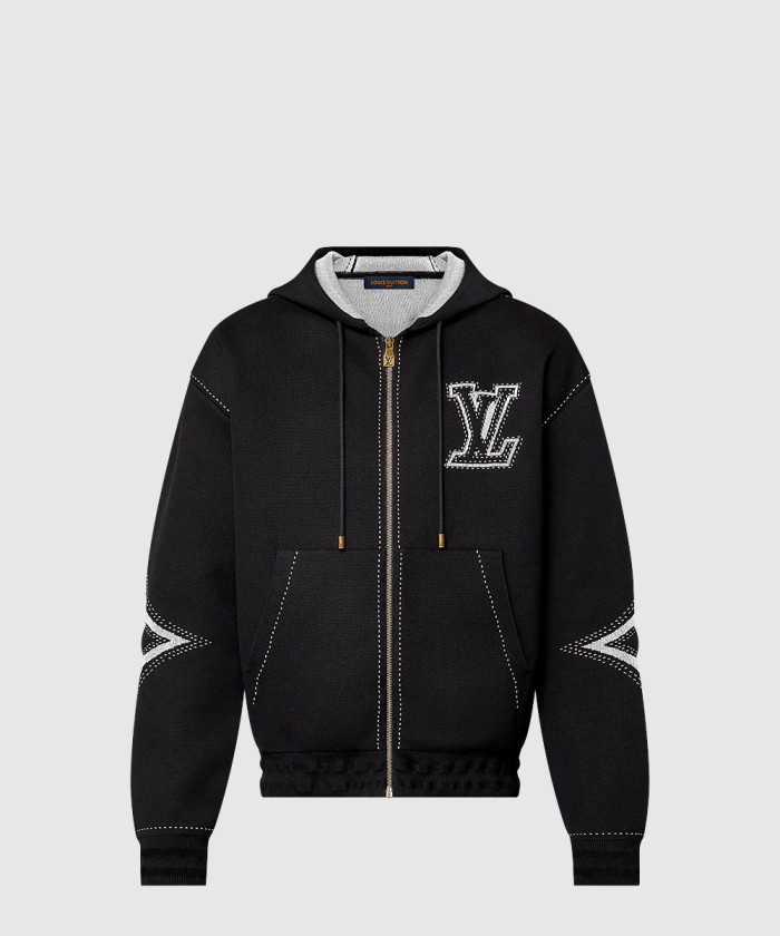 루이비통 그래픽 인따르시아 지퍼 코튼 후디 1AFXKU
