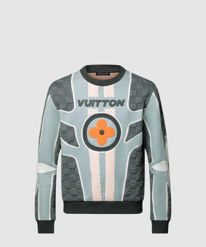 루이비통 퀼티드 코튼 블렌드 크루넥 1AGK17