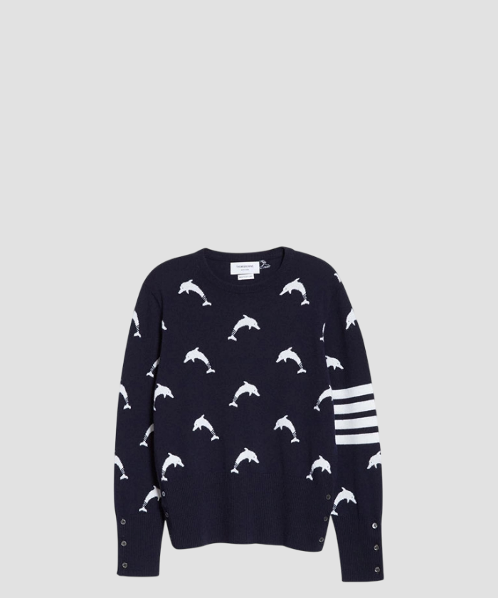 톰브라운 4바 돌핀 캐시미어 스웨터