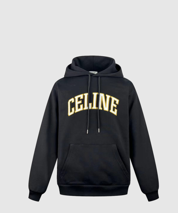 셀린느 후드티 로고 루즈 후디 플리스 2Y75F6