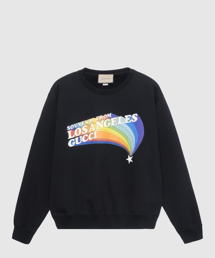 구찌 스타 프린트 코튼 저지 스웨트셔츠 626990