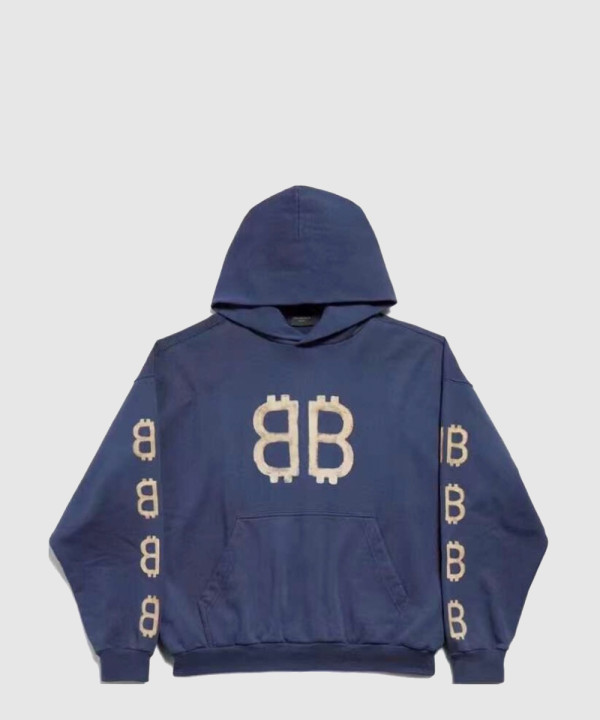 발렌시아가 크립토 미디엄 핏 후디