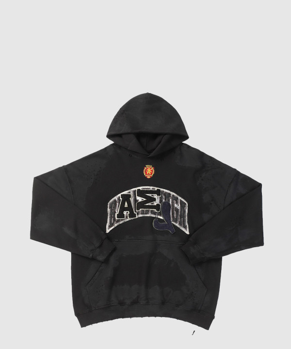 발렌시아가 스케이터 오버사이즈 후디 워시드