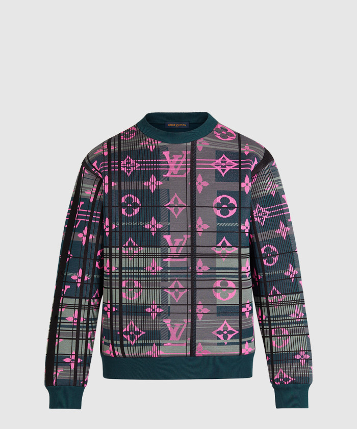 루이비통 모노그램 자카드 스웨트셔츠 1A8P0M