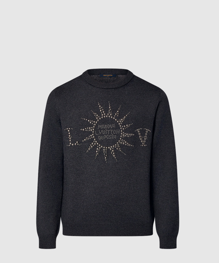 루이비통 엠벨리시드 롱 슬리브드 메리노 울 크루넥 1AFXKO