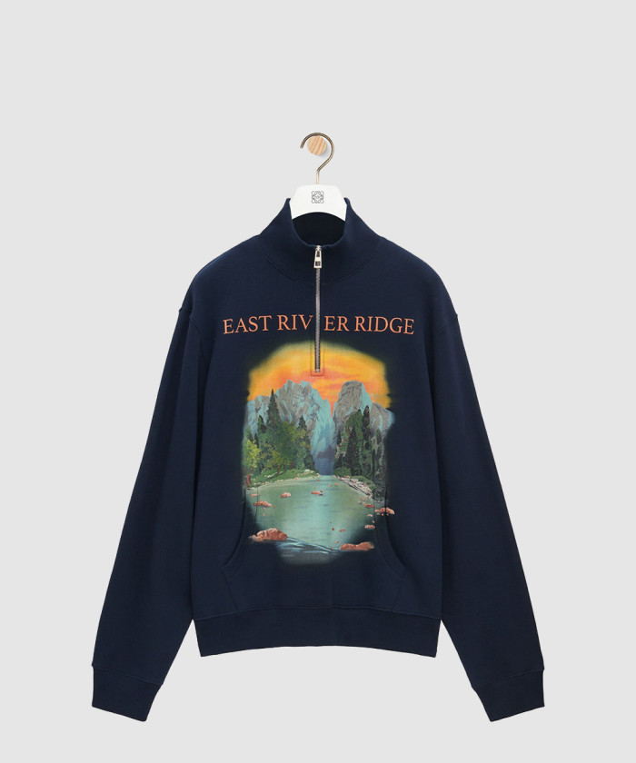 로에베 집업 스웨트 셔츠