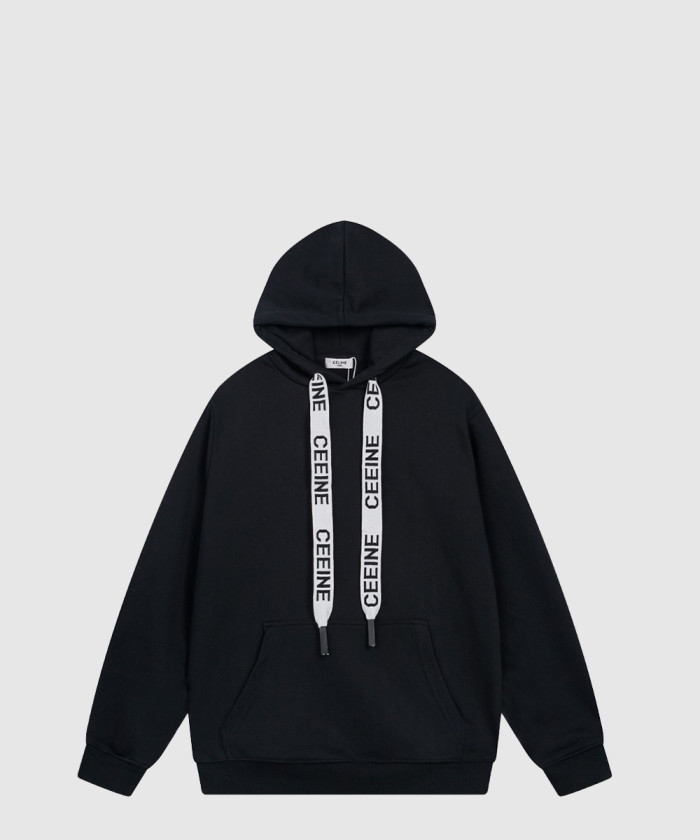 셀린느 코튼 플리스 루즈 후드티 2Y4686