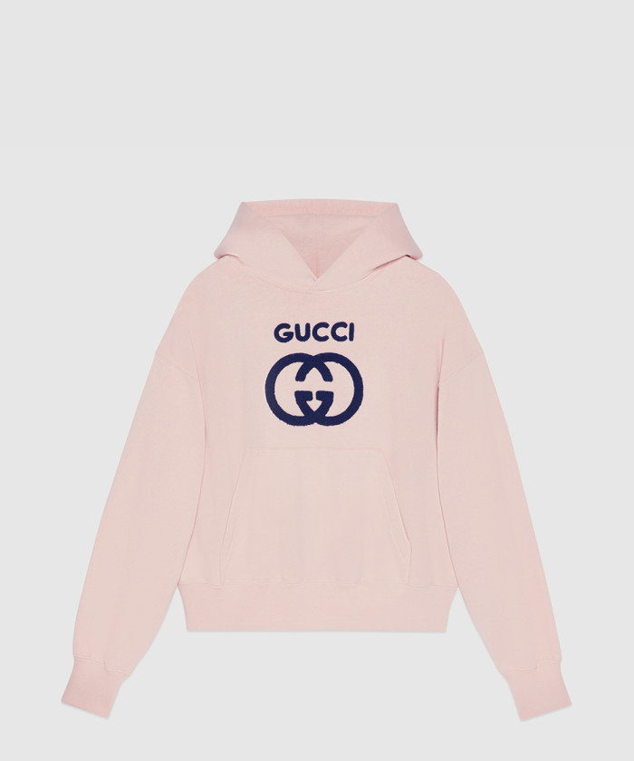 구찌 자수 코튼 저지 스웨트셔츠 768122