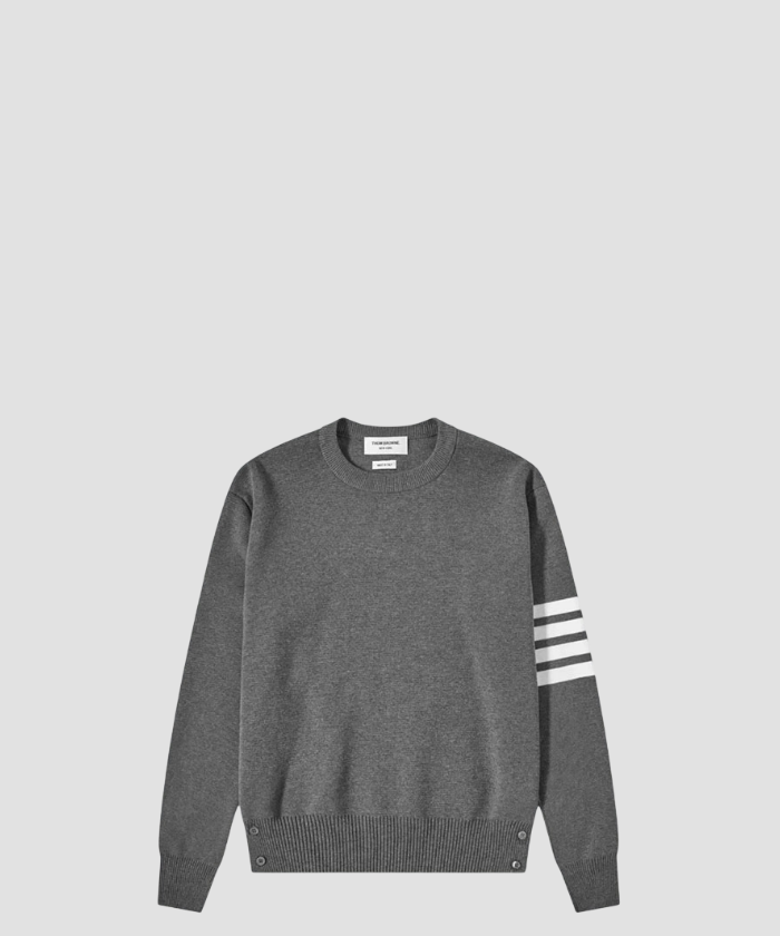 톰브라운 4바 캐시미어 니트 그레이