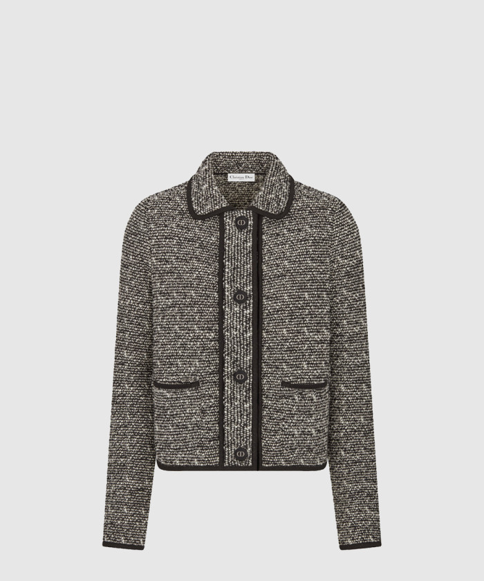 디올 울 블렌드 헤더 텍스처 니트 454V1