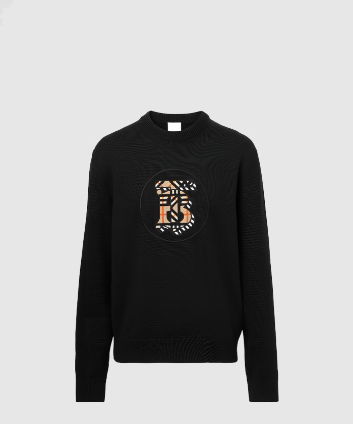 버버리 모노그램 모티프 울 스웨터 80572611