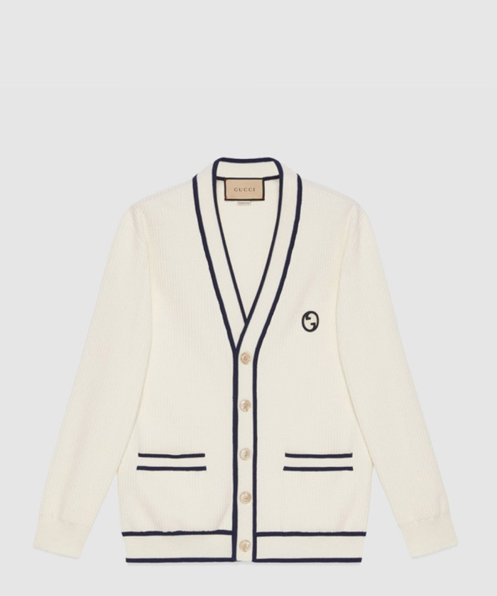 구찌 코튼 저지 가디건 740657