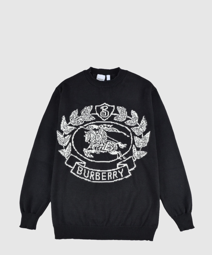 버버리 로고 인타르시아 울 블렌드 스웨터 80083701