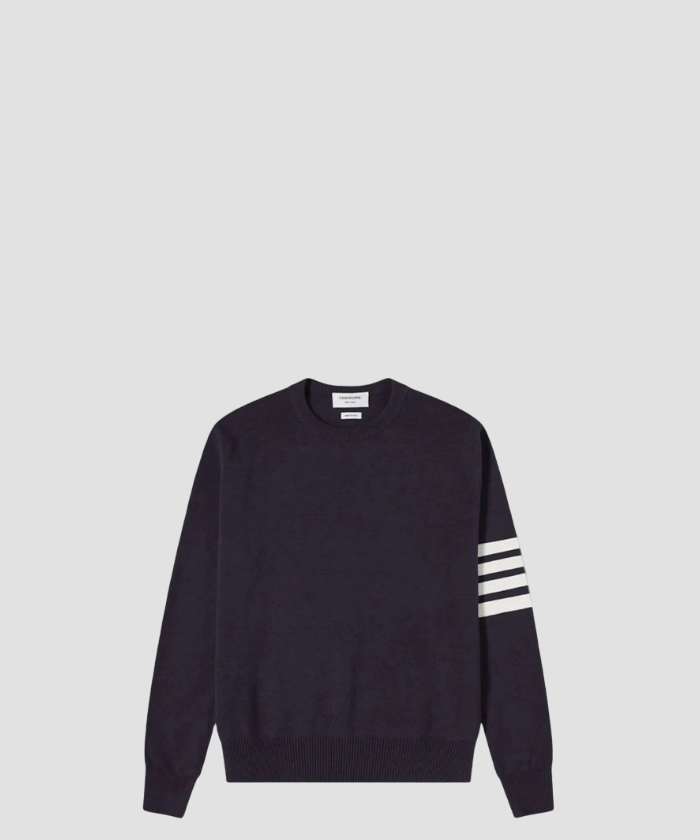 톰브라운 4바 캐시미어 니트 네이비