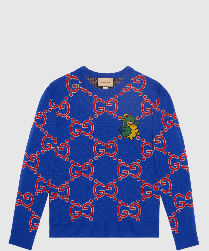 구찌 울 자카르 스웨터 770833