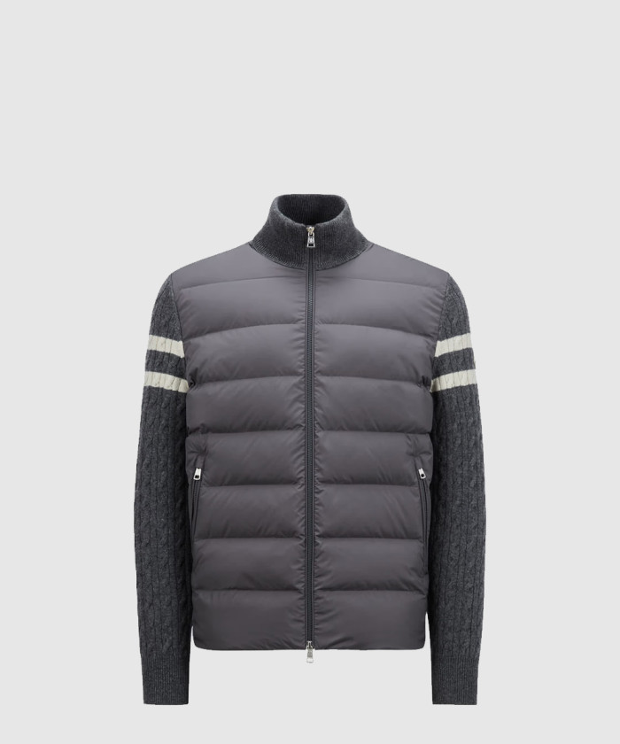 몽클레어 패딩 울 집업 카디건