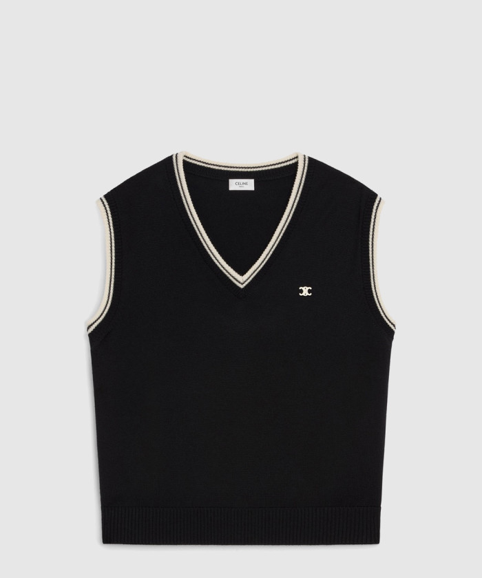 셀린느 트리옹프 V넥 스웨터 2ADCK8