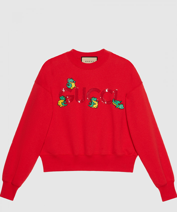 구찌 자수 니트 면 맨투맨 773769