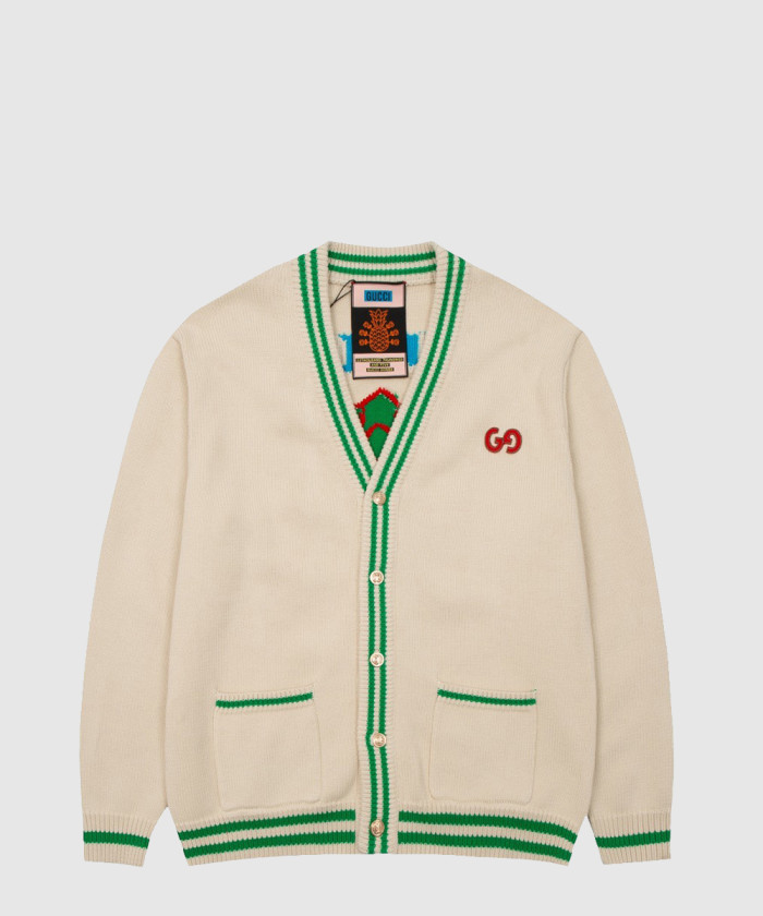 구찌 파인애플 코튼 가디건 683098